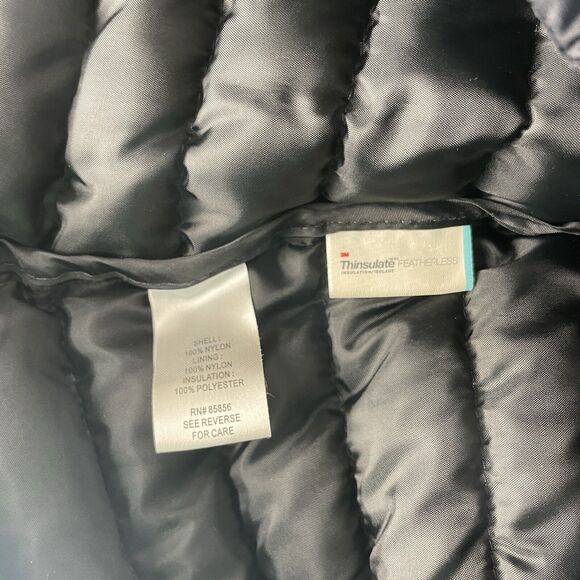 Women's Gander Mountain Guide Series Black Quilted Jacket Sz XL Thinsulate - Picture 5 of 7